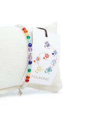 7 Chakras Bracelet Silver