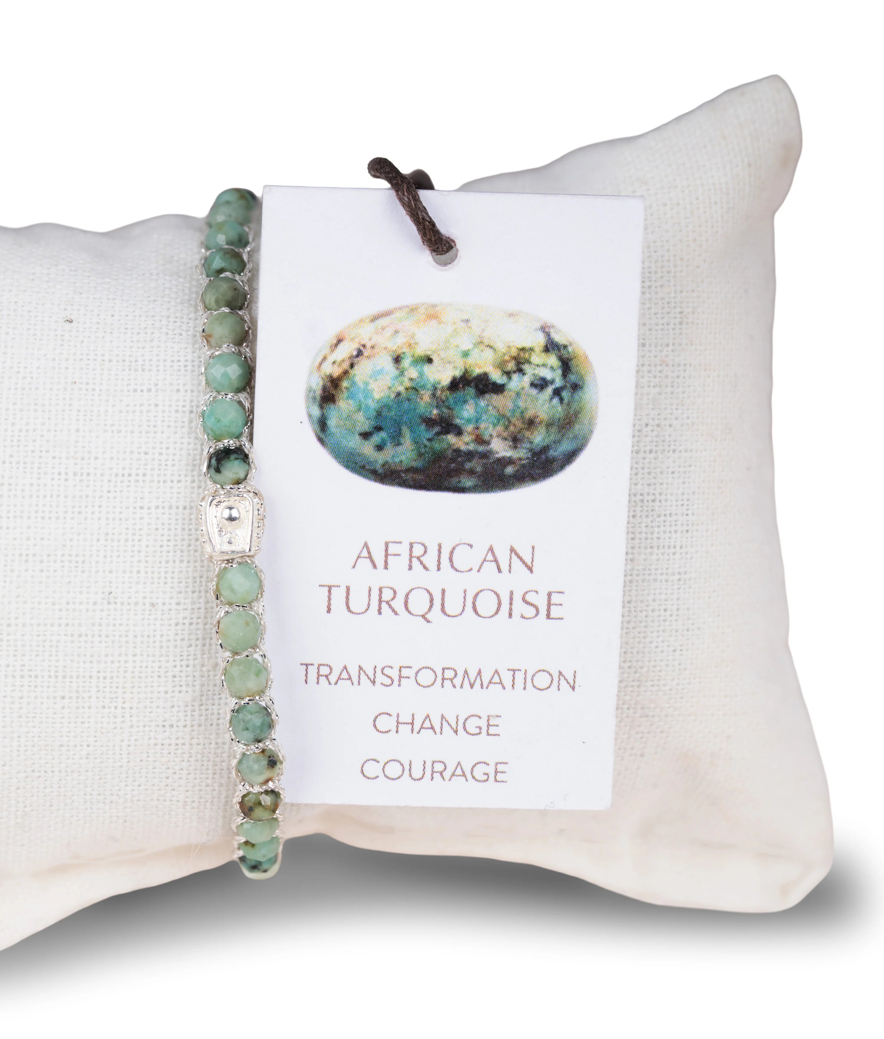 African Turquoise Bracelet Gold