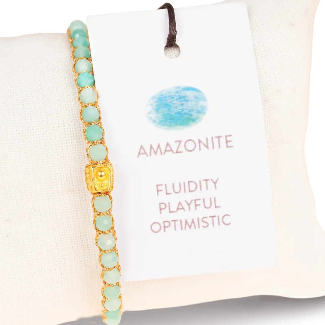 Amazonite South African Bracelet Gold