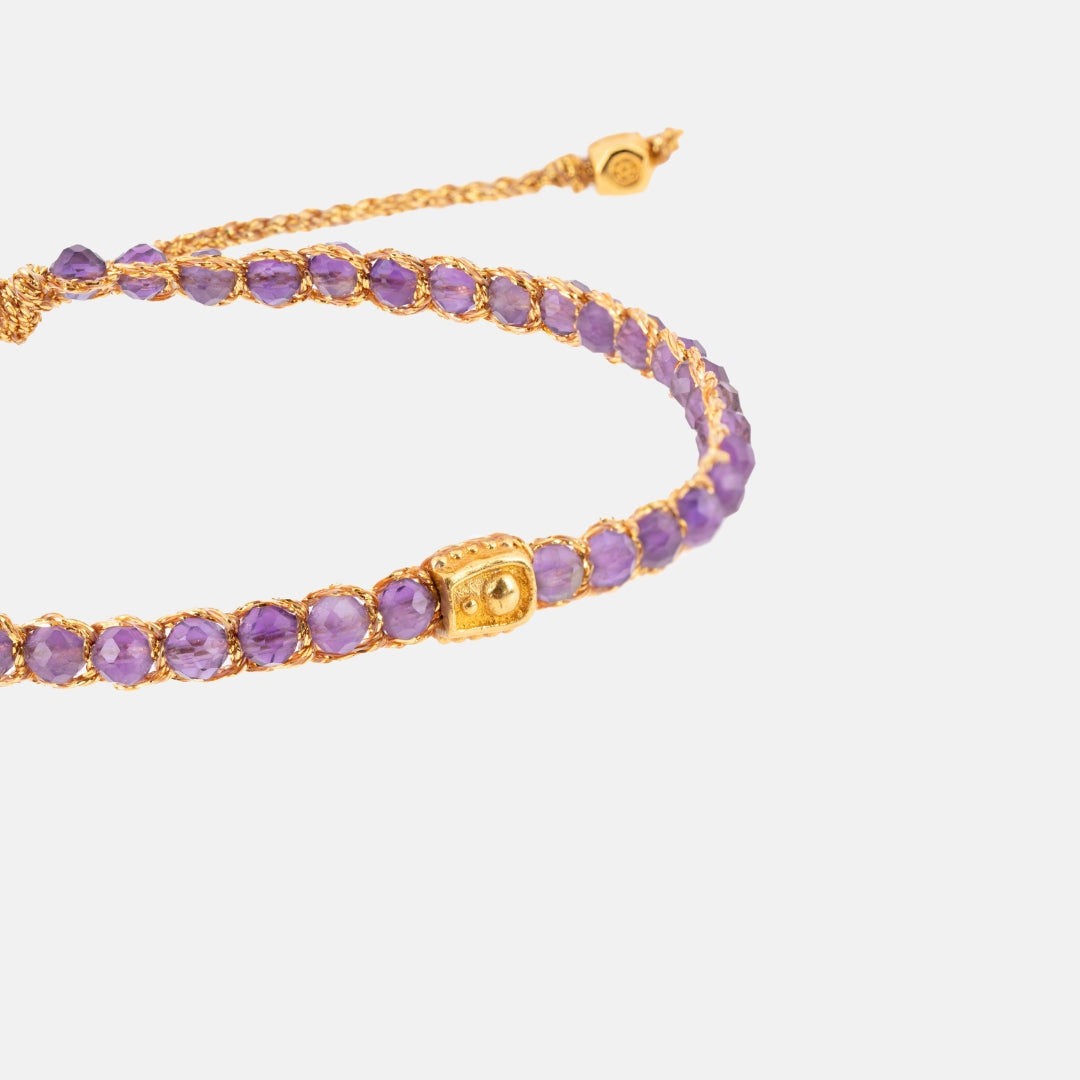 Amethyst Bracelet Gold
