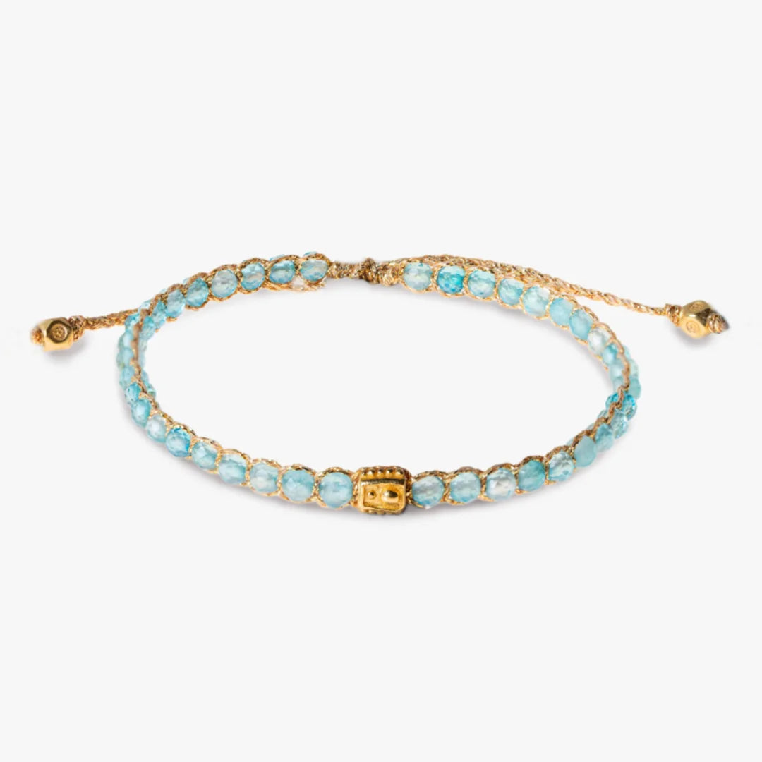 Blue Topaz Bracelet Gold