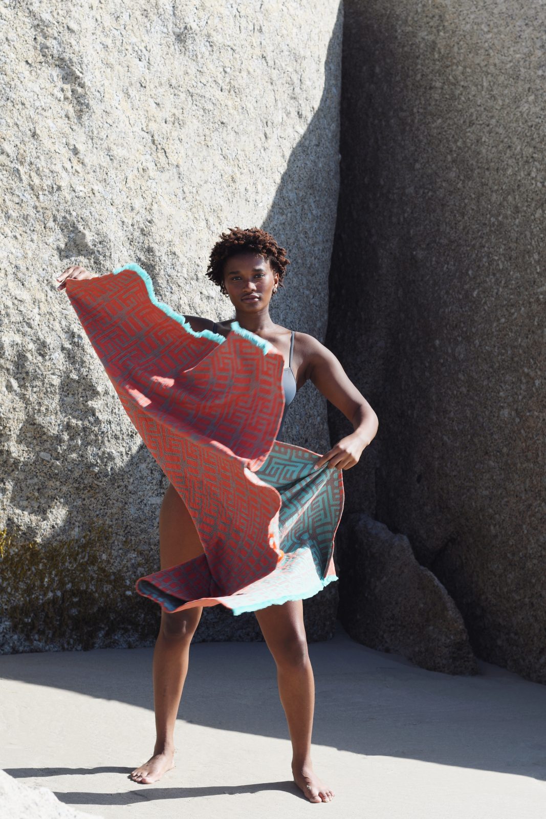 Kuba Summer Beach Towel - Coral