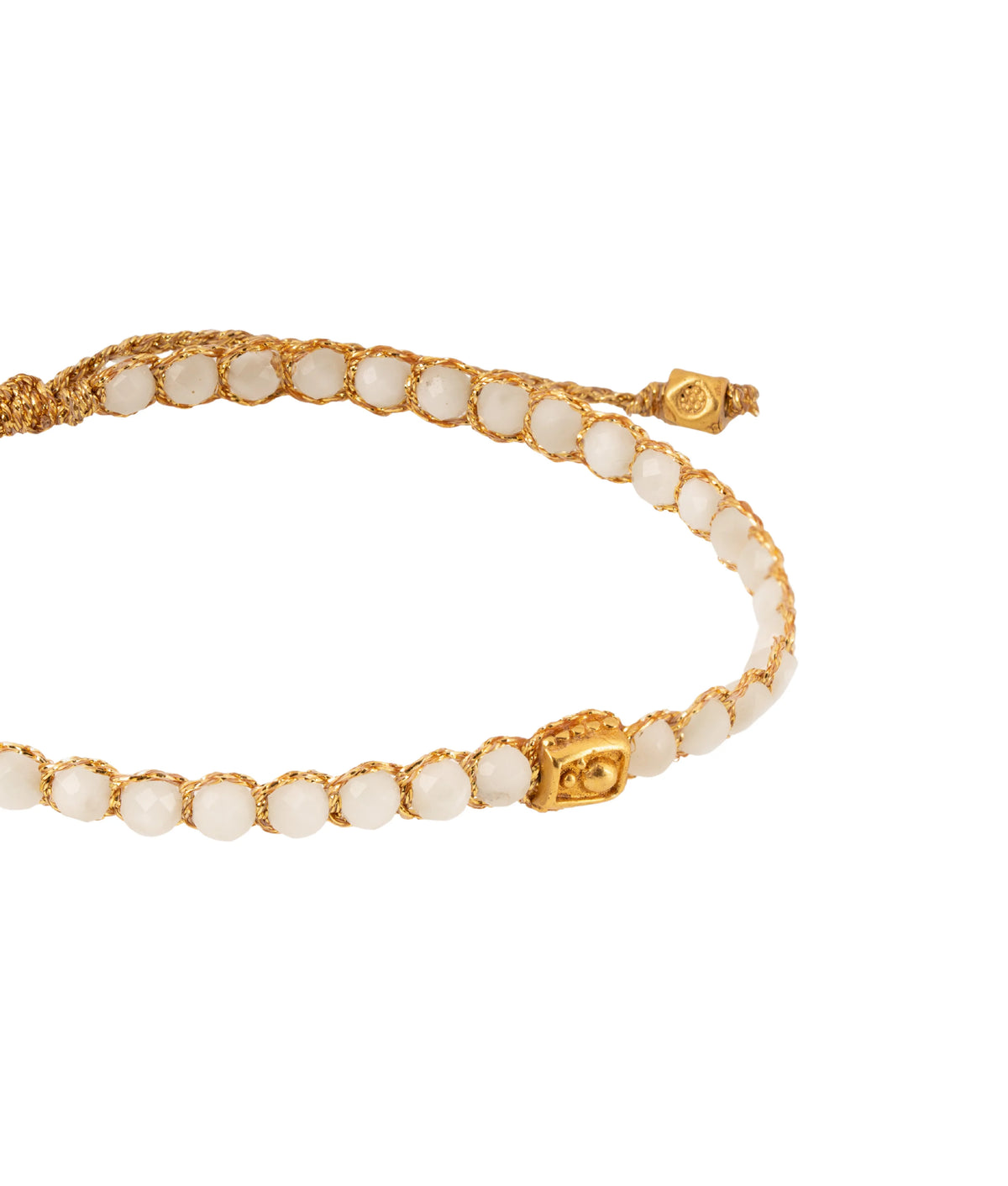 Green Apple Jade Bracelet Gold