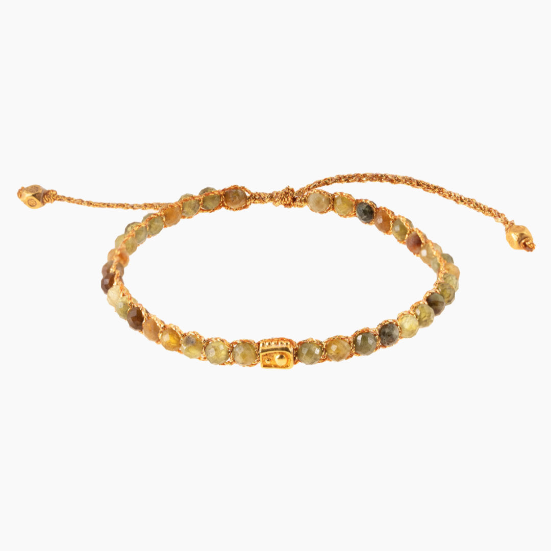 Green Garnet Bracelet Gold