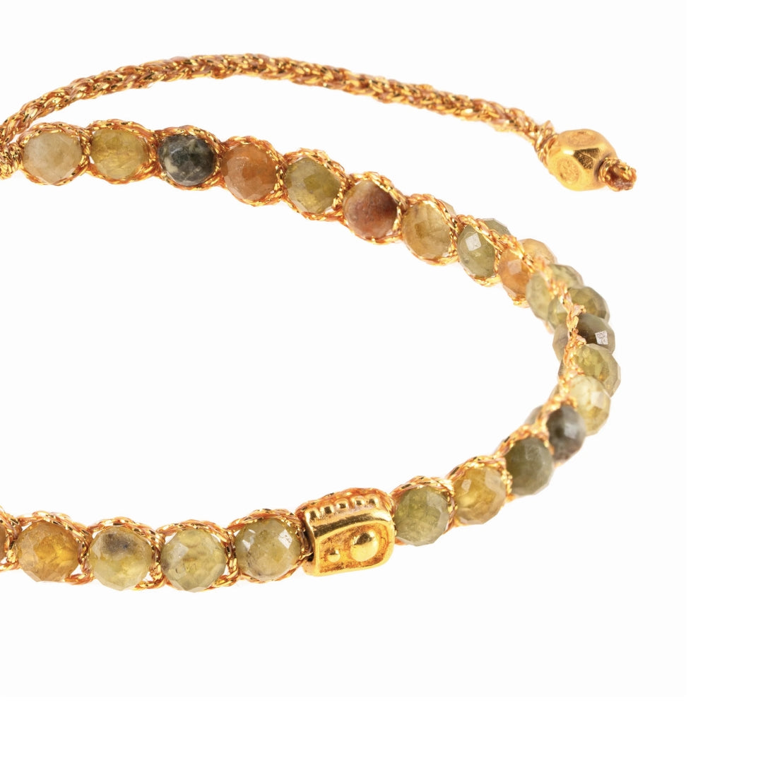 Green Garnet Bracelet Gold