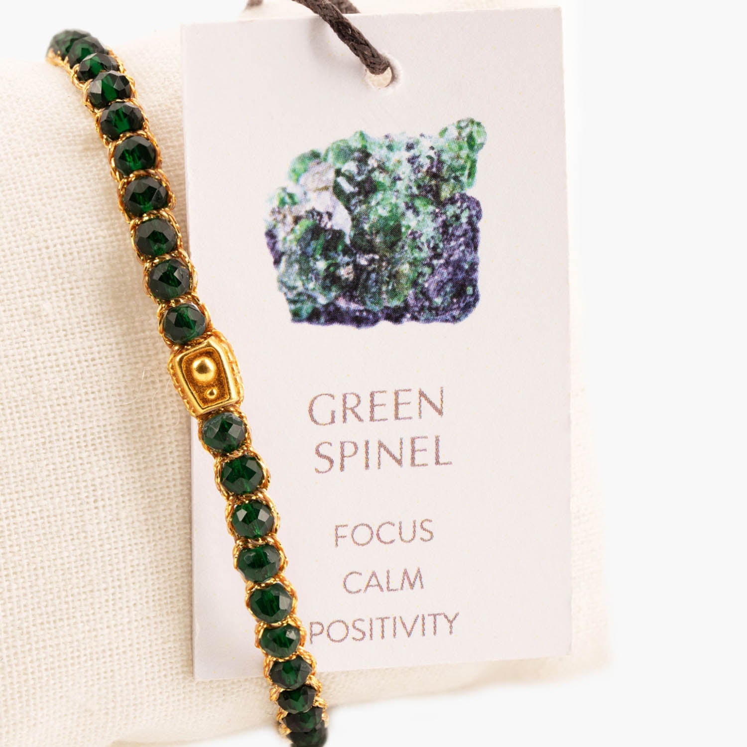 Green Spinel Bracelet Gold