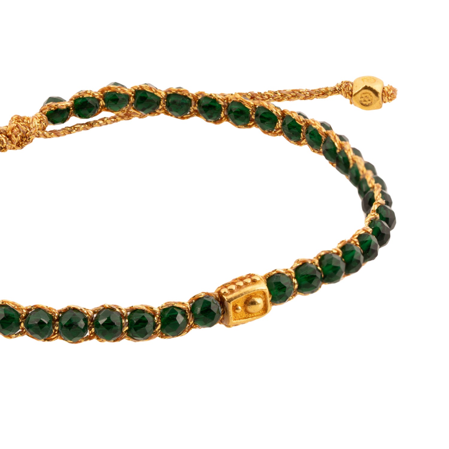 Green Spinel Bracelet Gold