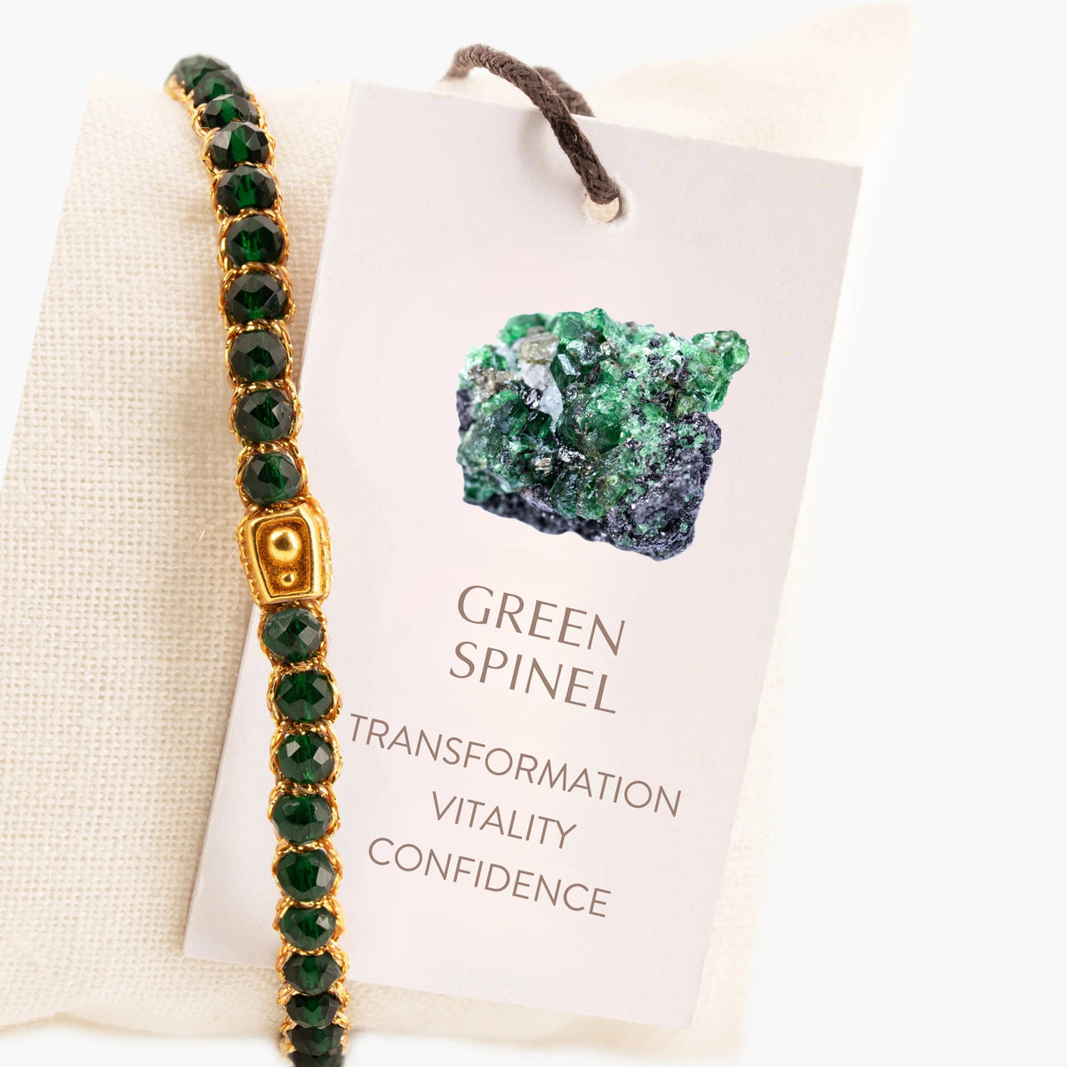 Green Spinel Bracelet Gold