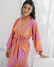 Kimono - Fan Palm Pink/Orange