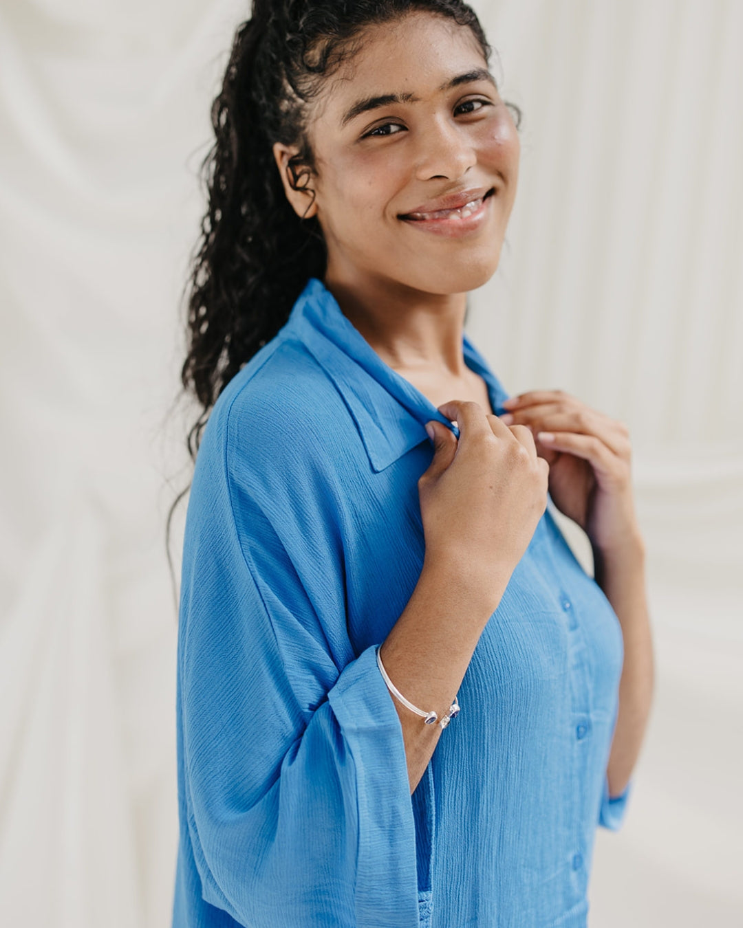 Kimono Crinkle Set - Bluesky