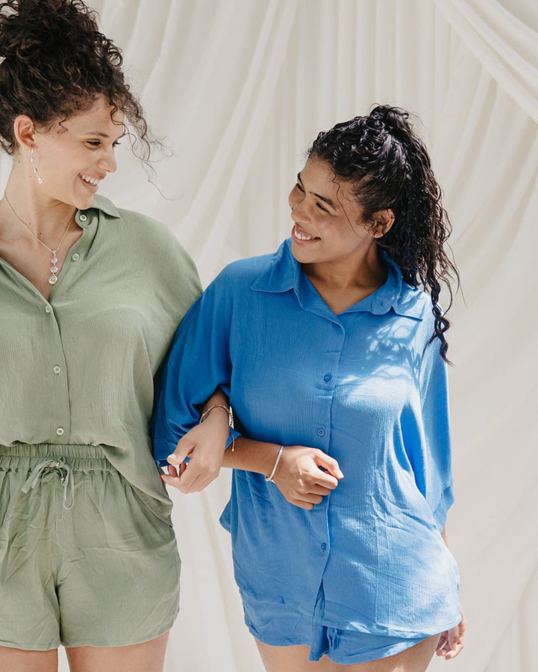 Kimono Crinkle Set - Bluesky