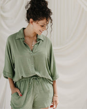 Kimono Crinkle Set - Sage