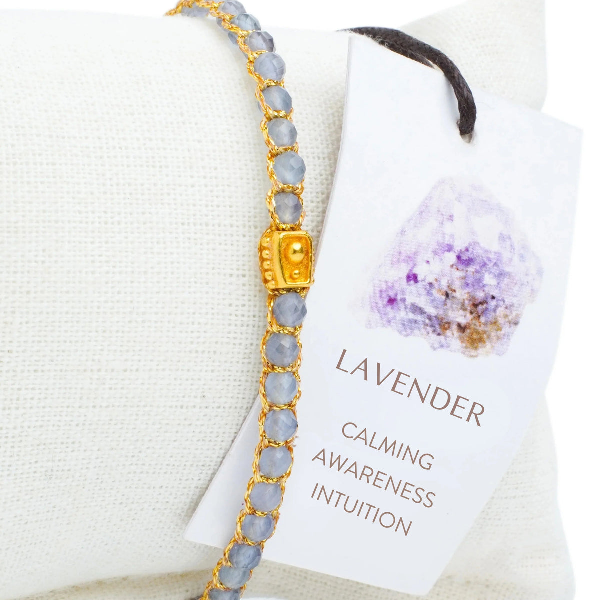 Lavender Amethyst Bracelet Gold
