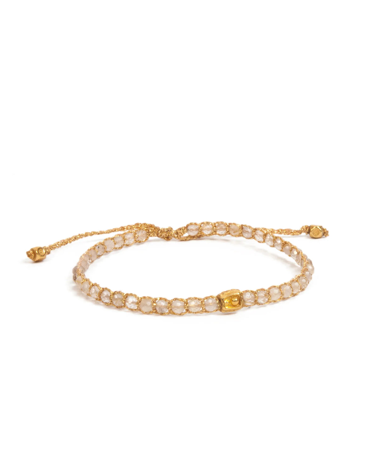 Lemon Quartz Bracelet Gold