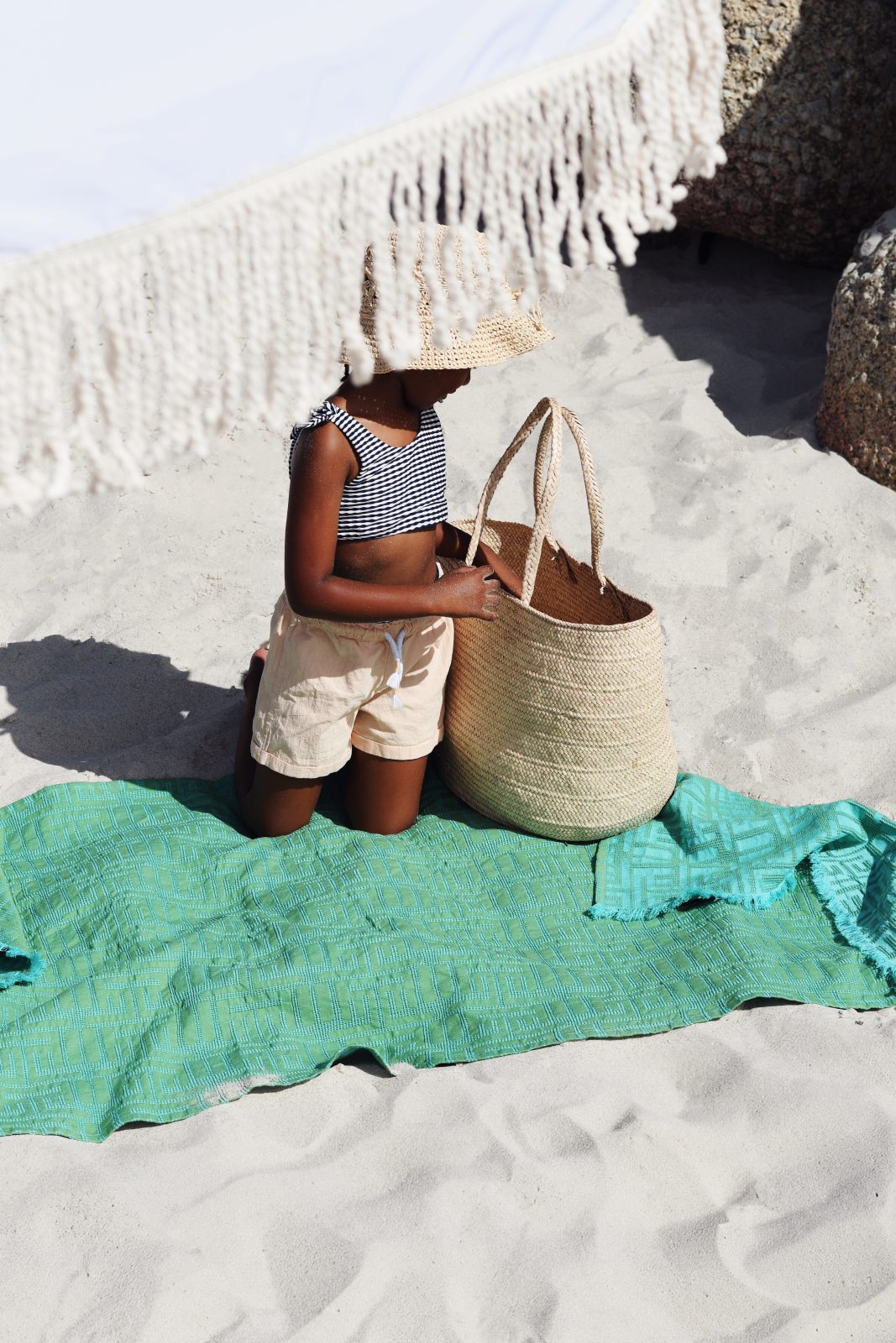 Kuba Summer Beach Towel - Lime