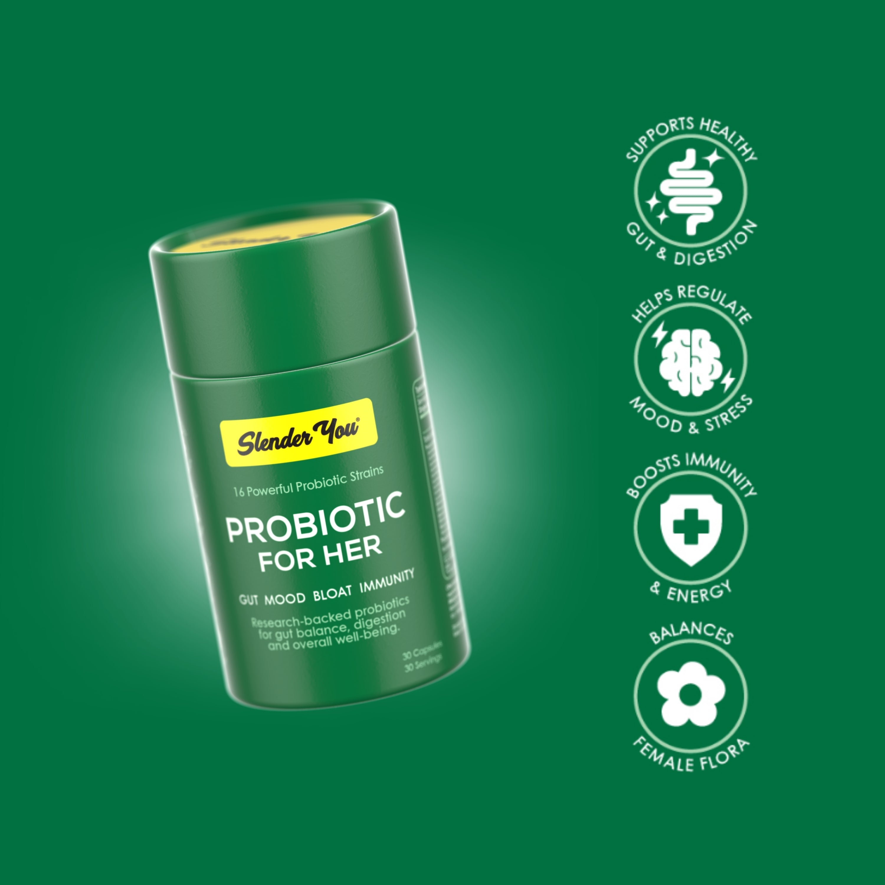 Slender You Probiotic for Her - 100g, 30 Tablets