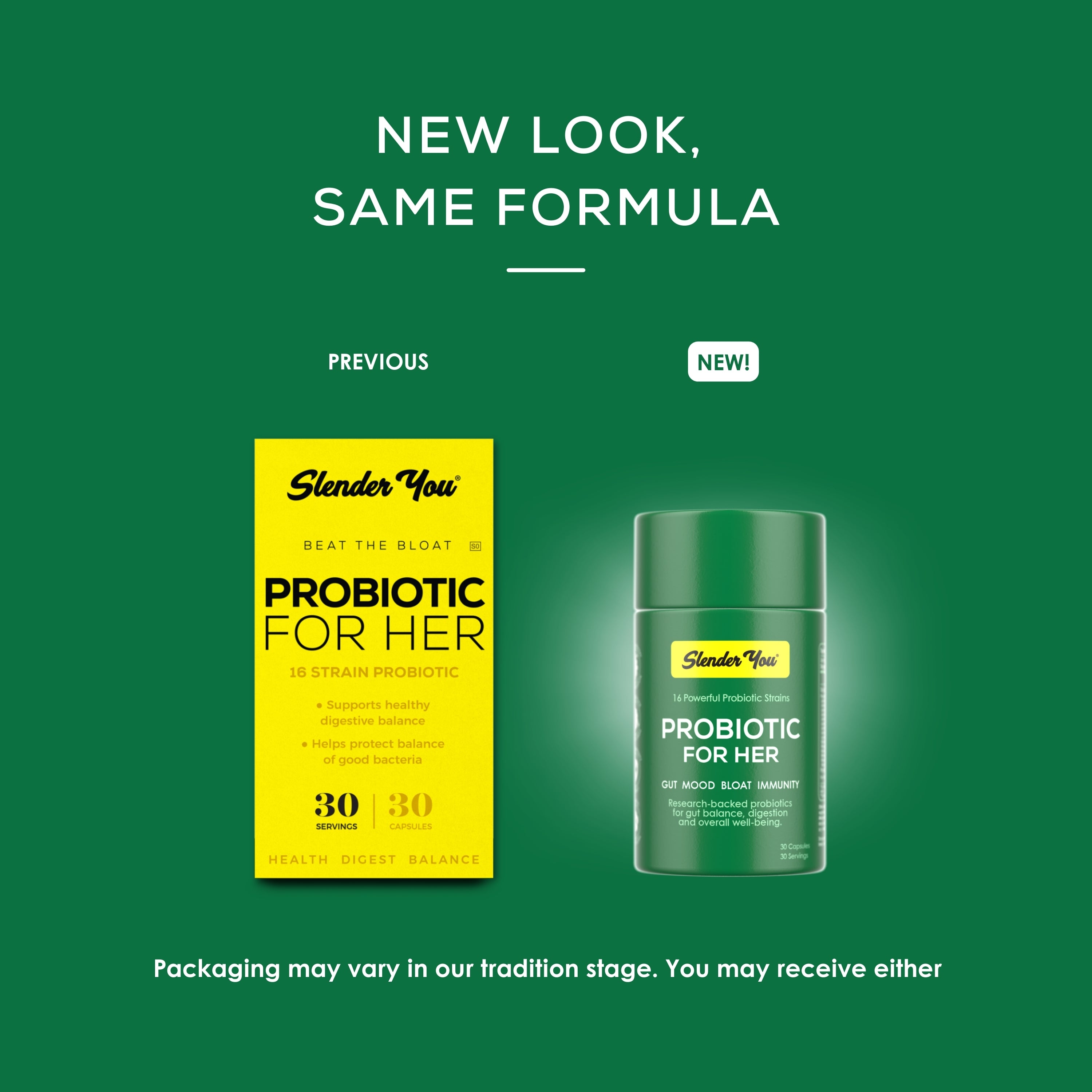 Slender You Probiotic for Her - 100g, 30 Tablets