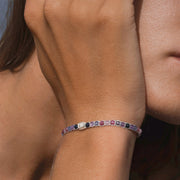 Purple Rain Bracelet Silver