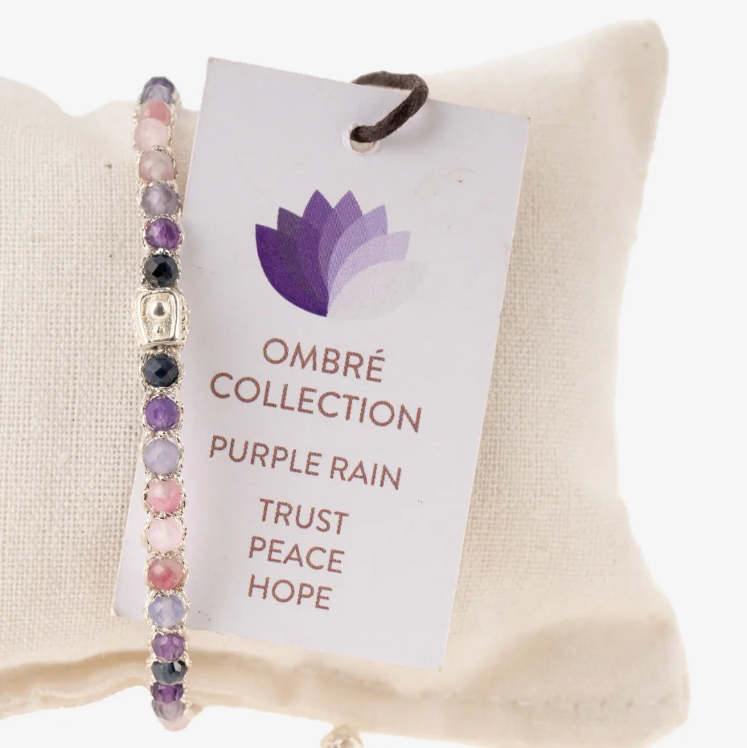 Purple Rain Bracelet Silver