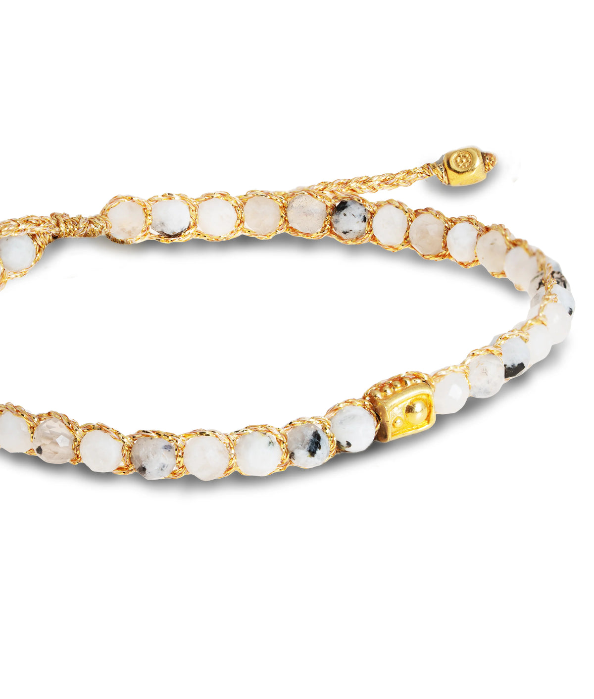 Rainbow Moonstone Bracelet Gold