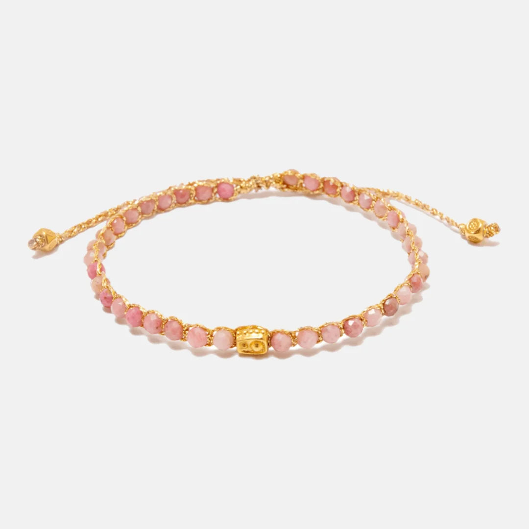 Rhodonite Australian Bracelet Gold