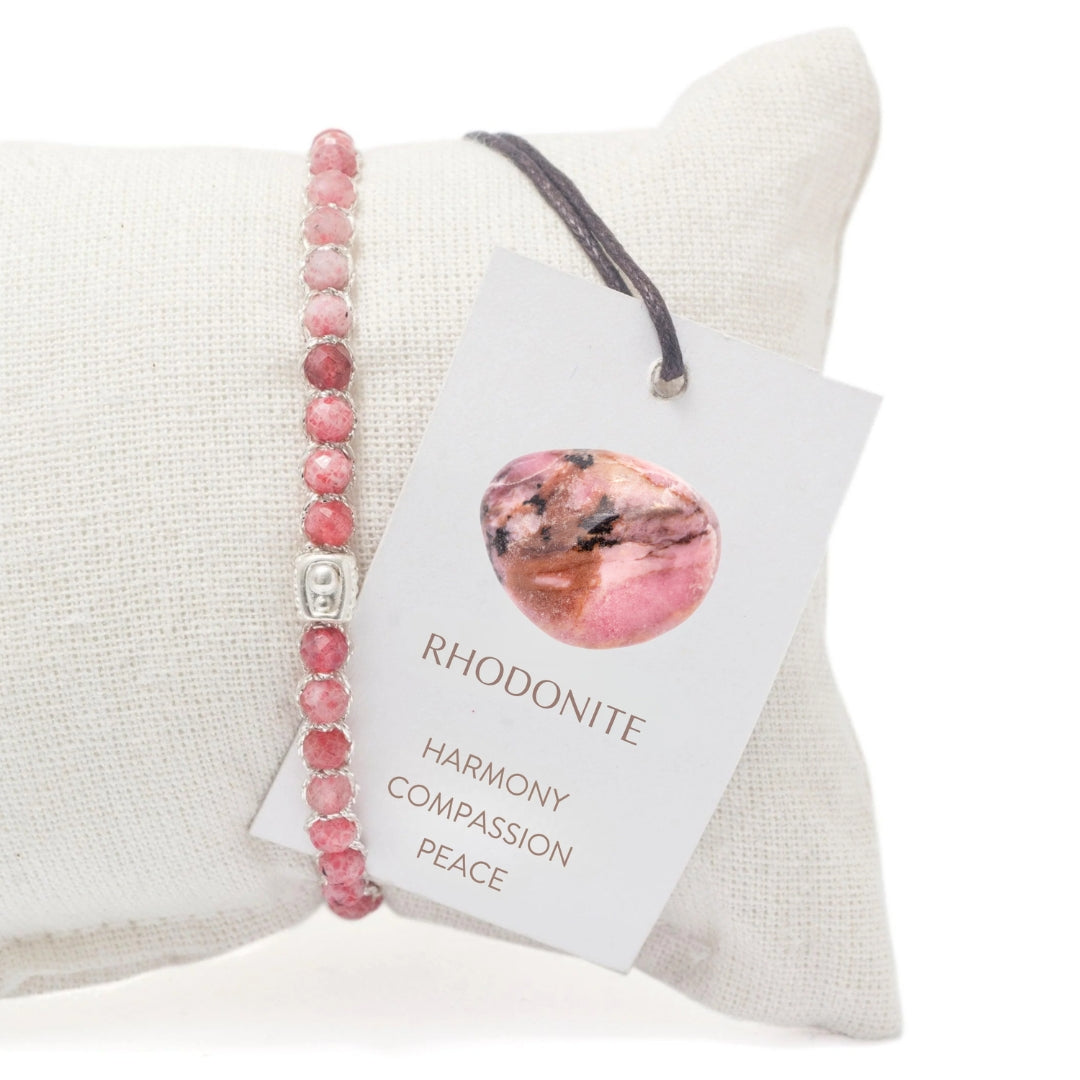 Rhodonite Australia Bracelet Silver