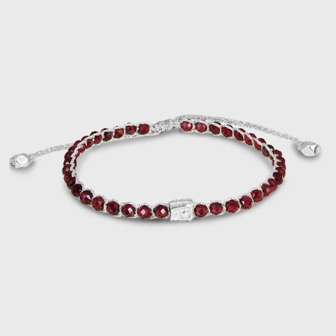 Ruby Bracelet Silver