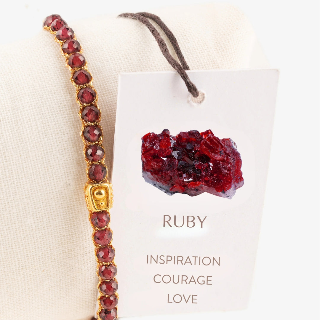 Ruby Bracelet Gold