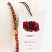 Ruby Bracelet Gold