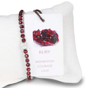 Ruby Bracelet Silver