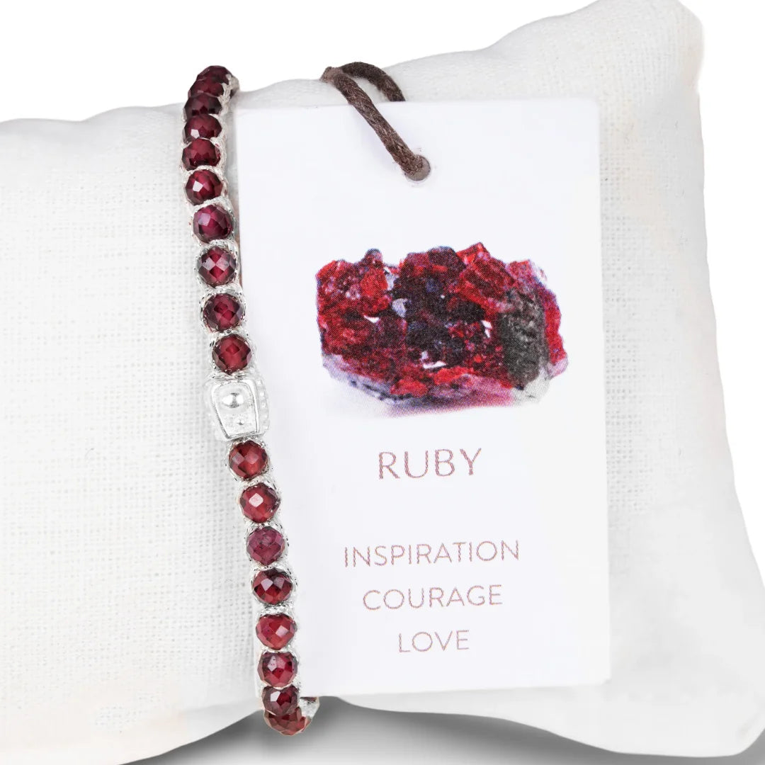 Ruby Bracelet Silver