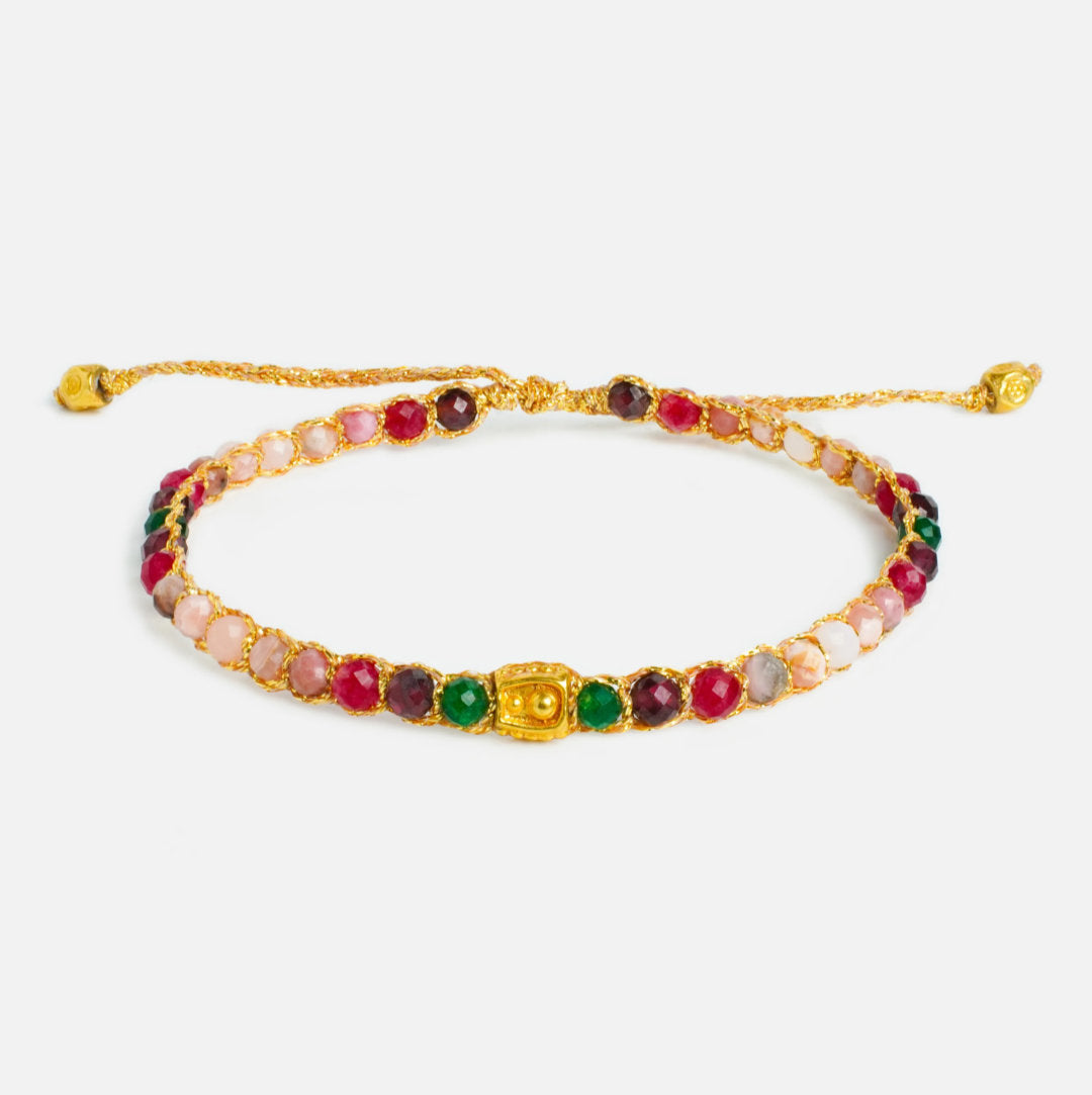 Venus Ruby Radiance Bracelet Gold