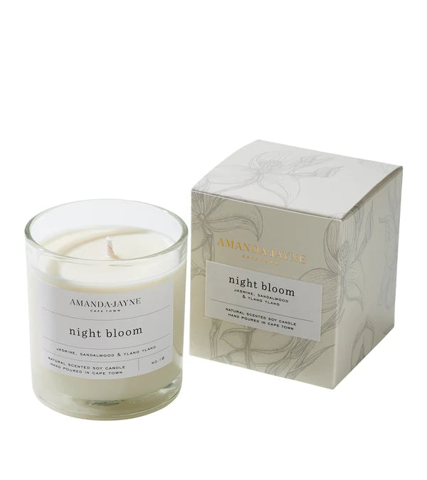 Night Bloom Glass Candle