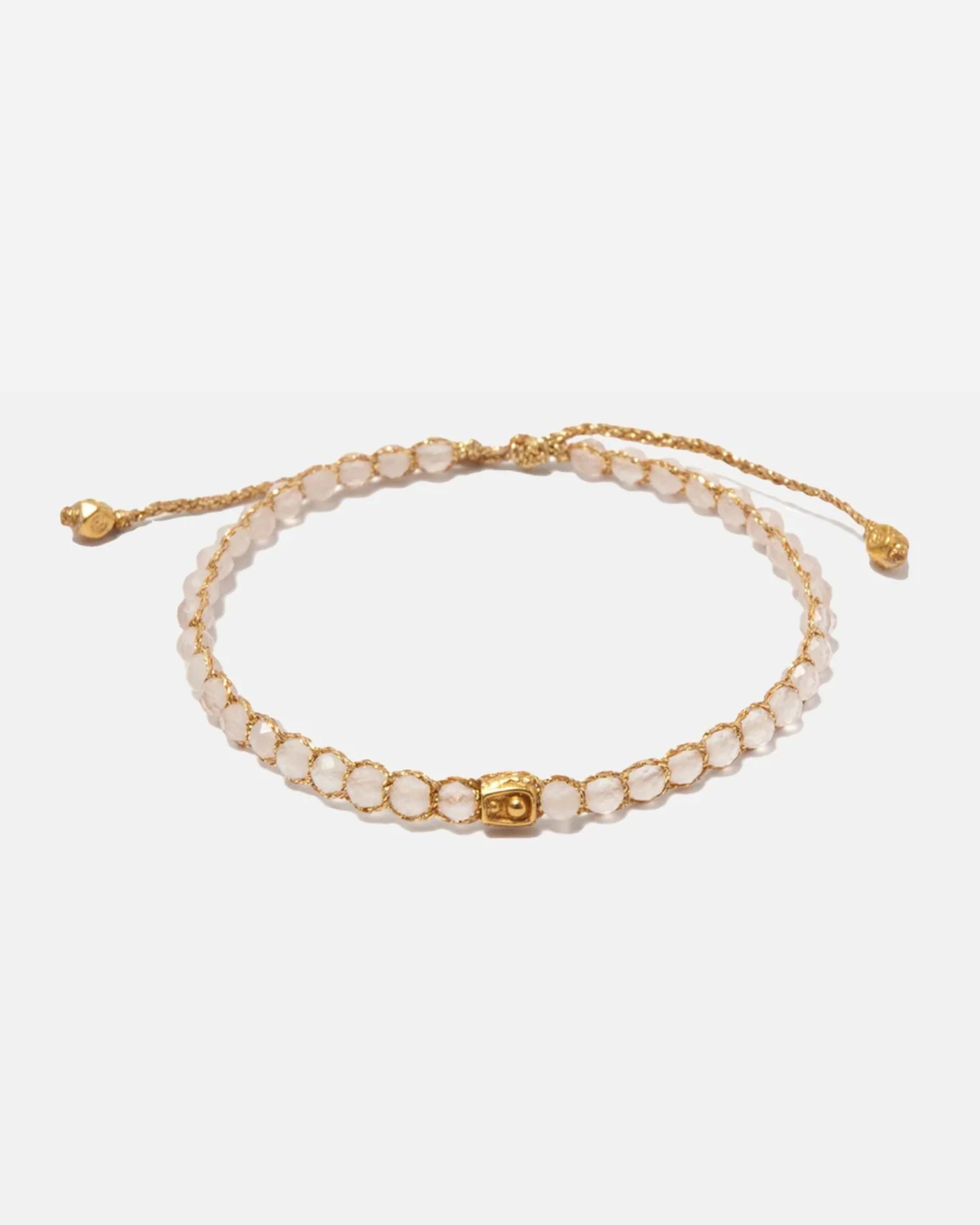 Madagascar Rose Quartz Bracelet Gold