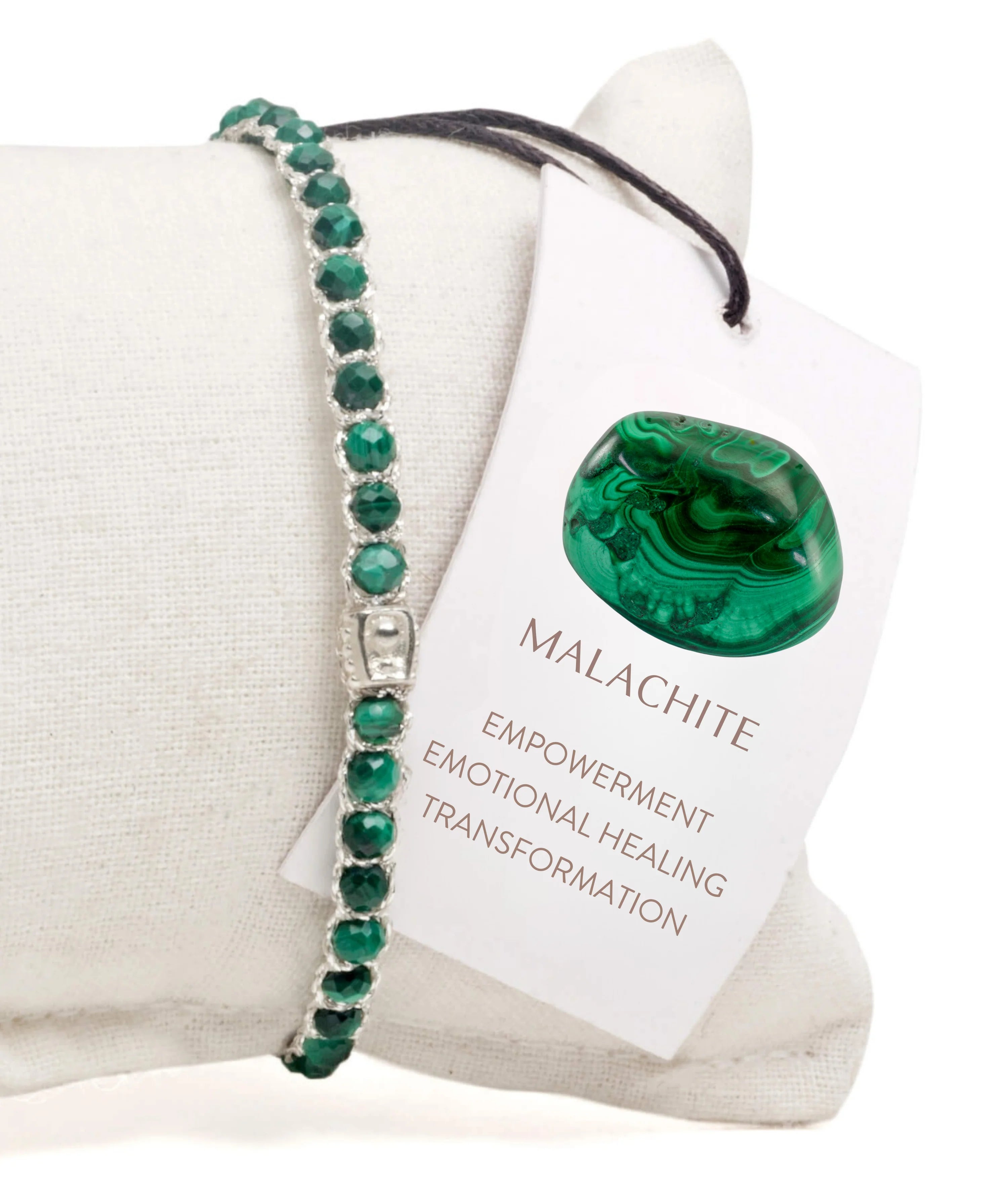 Malachite Bracelet Silver